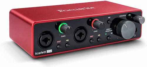 image de la Focusrite Scarlett 2i2